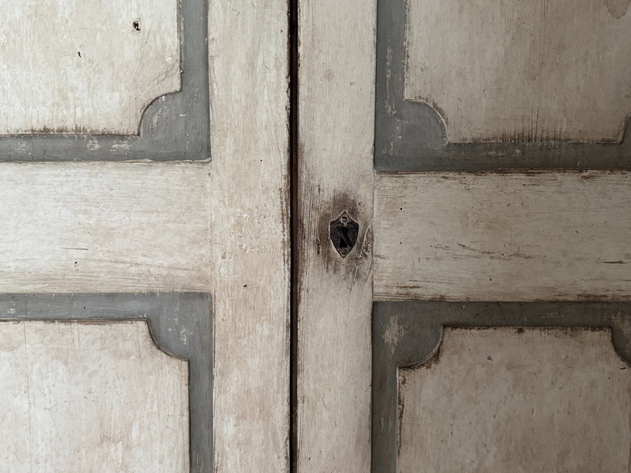 19th C. Italian Painted Armoire
