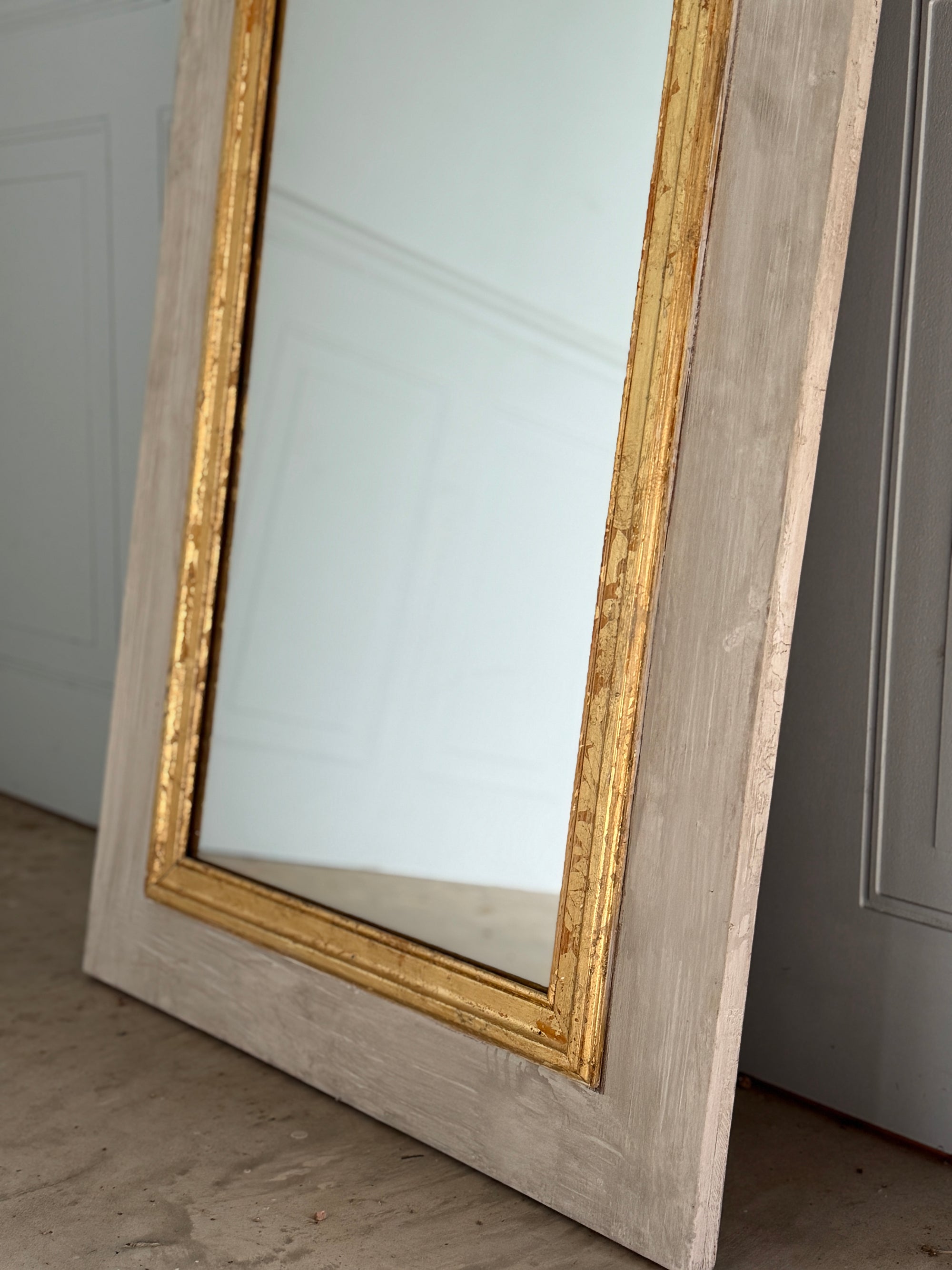 Pair of Antique French Gilt Trumeau Mirrors