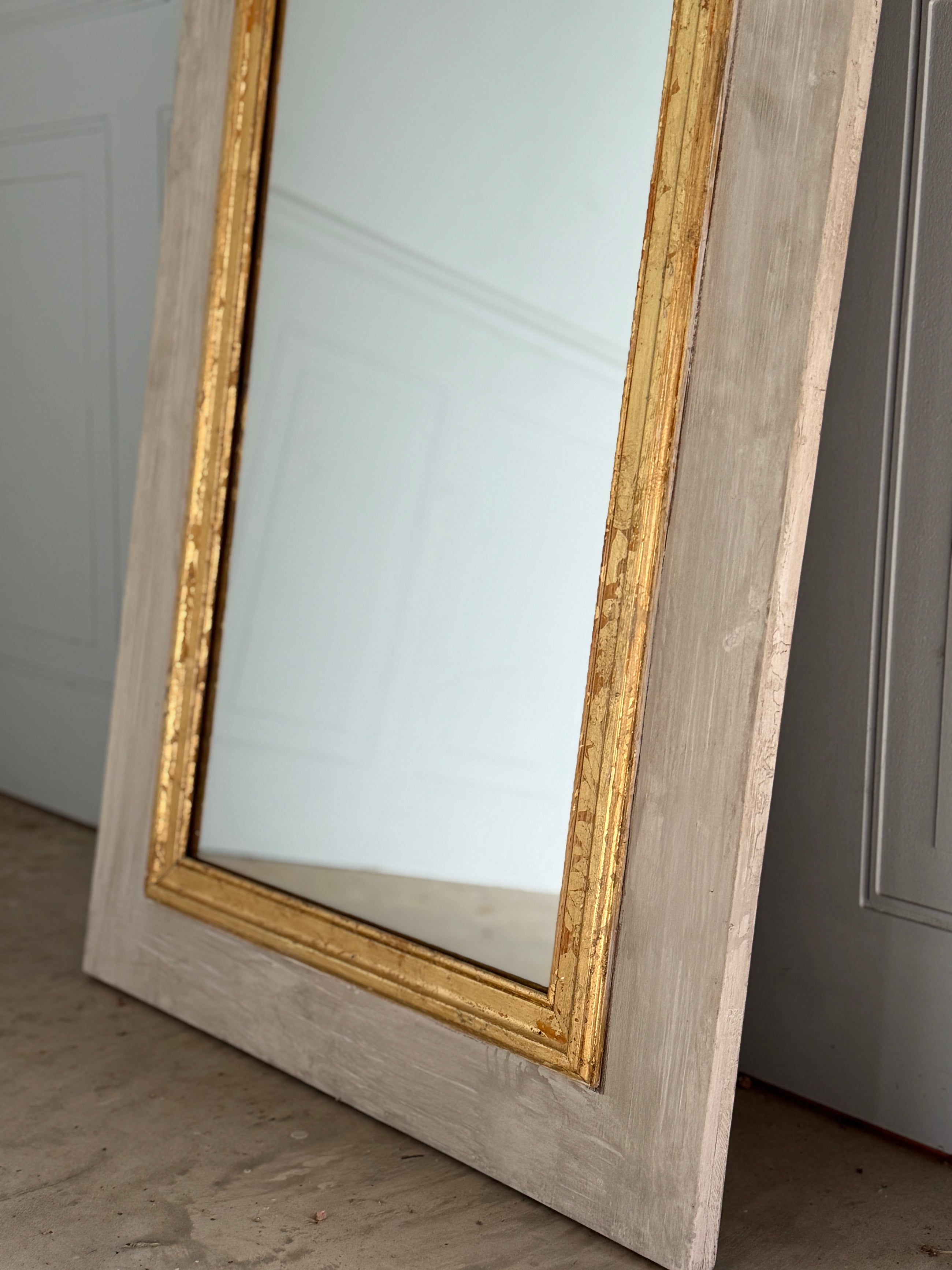 Pair of Antique French Gilt Trumeau Mirrors