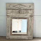 Antique French Painted Trumeau Mirror