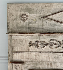 Antique French Painted Trumeau Mirror