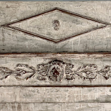 Antique French Painted Trumeau Mirror