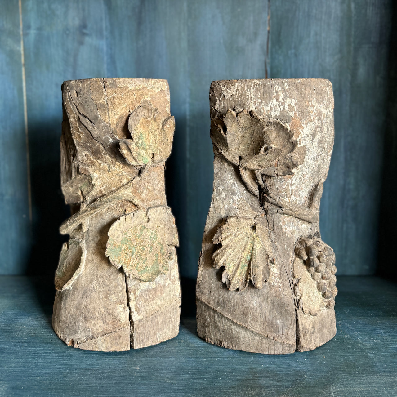 Carved Belgian Fragment With Grapevine Motif