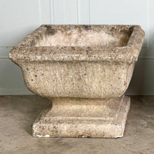 Beautifully Aged Pair of 20th C Concrete Planters