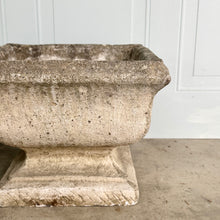 Beautifully Aged Pair of 20th C Concrete Planters