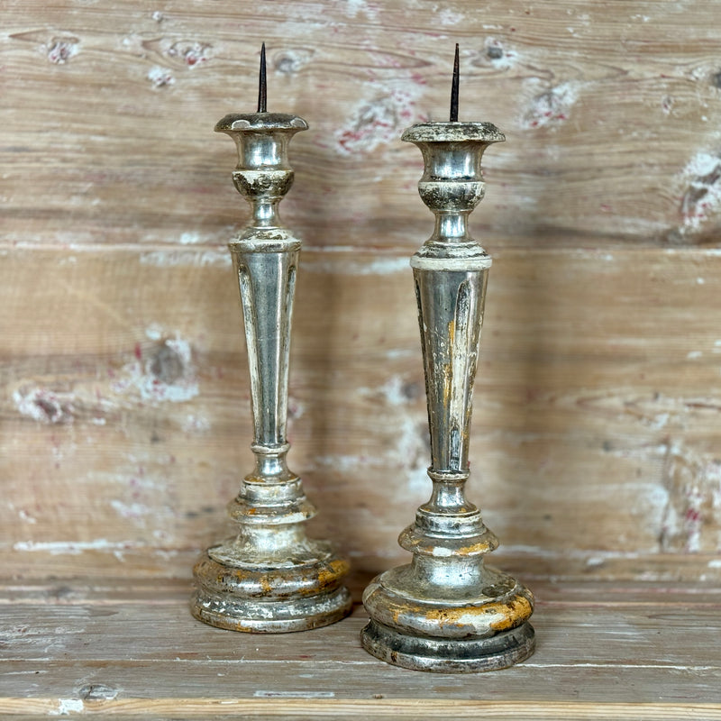 Pair of Louis XVI Silver Candlesticks