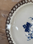 Grouping of 5 19th century plates from Puglia, Italy