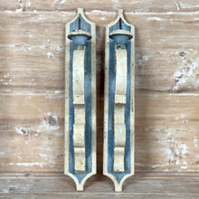 Hand-Painted Reproduction Italian Wood Sconces (pair)