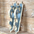 Hand-Painted Reproduction Italian Wood Sconces (pair)