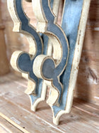 Hand-Painted Reproduction Italian Wood Sconces (pair)