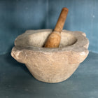 Large Vintage Stone Mortar and Pestle