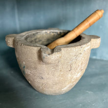 Large Vintage Stone Mortar and Pestle