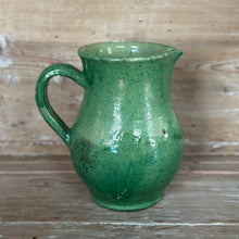 19th C Glazed Green Pitcher from famous St-Jean-de-Vos