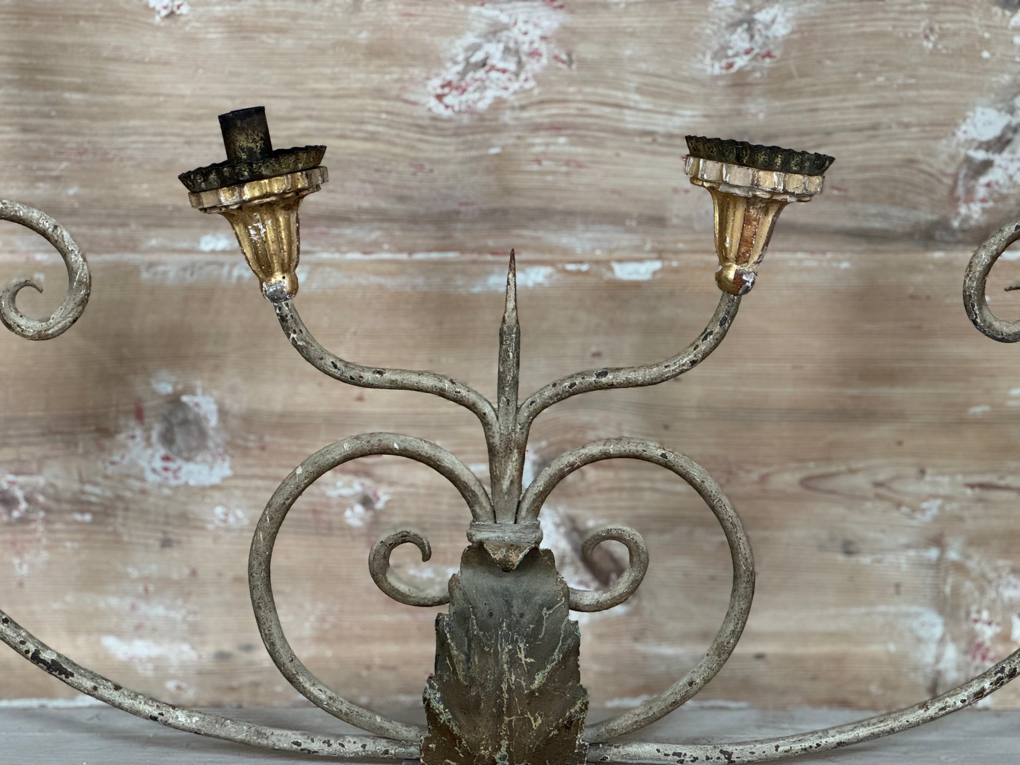 Circa 1700 Pair of Italian Candelabras on Acrylic Base