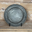 Antique Pewter Charger Plate, Plays de Loire - Small