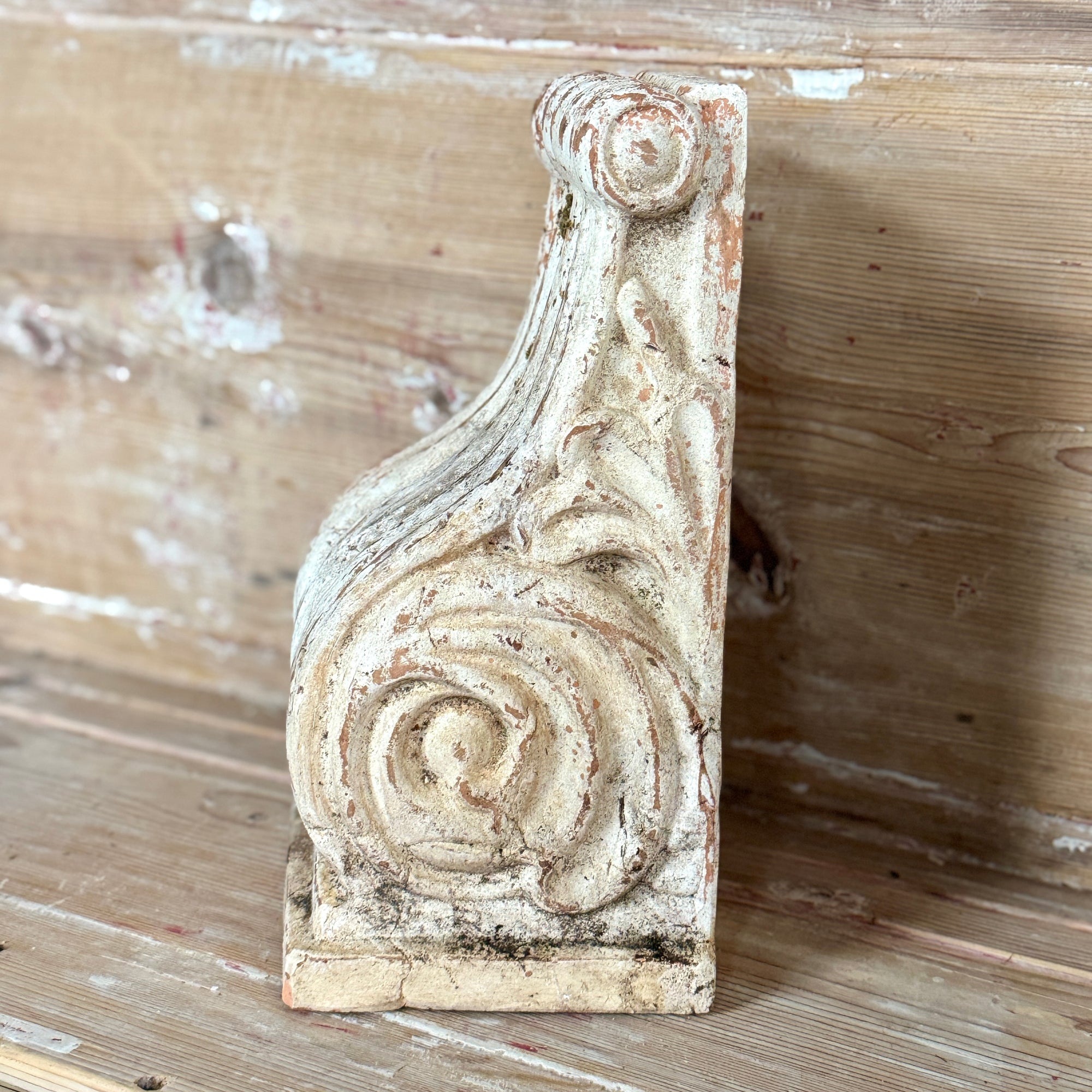 Terra Cotta Wall Bracket with Beautiful Patina