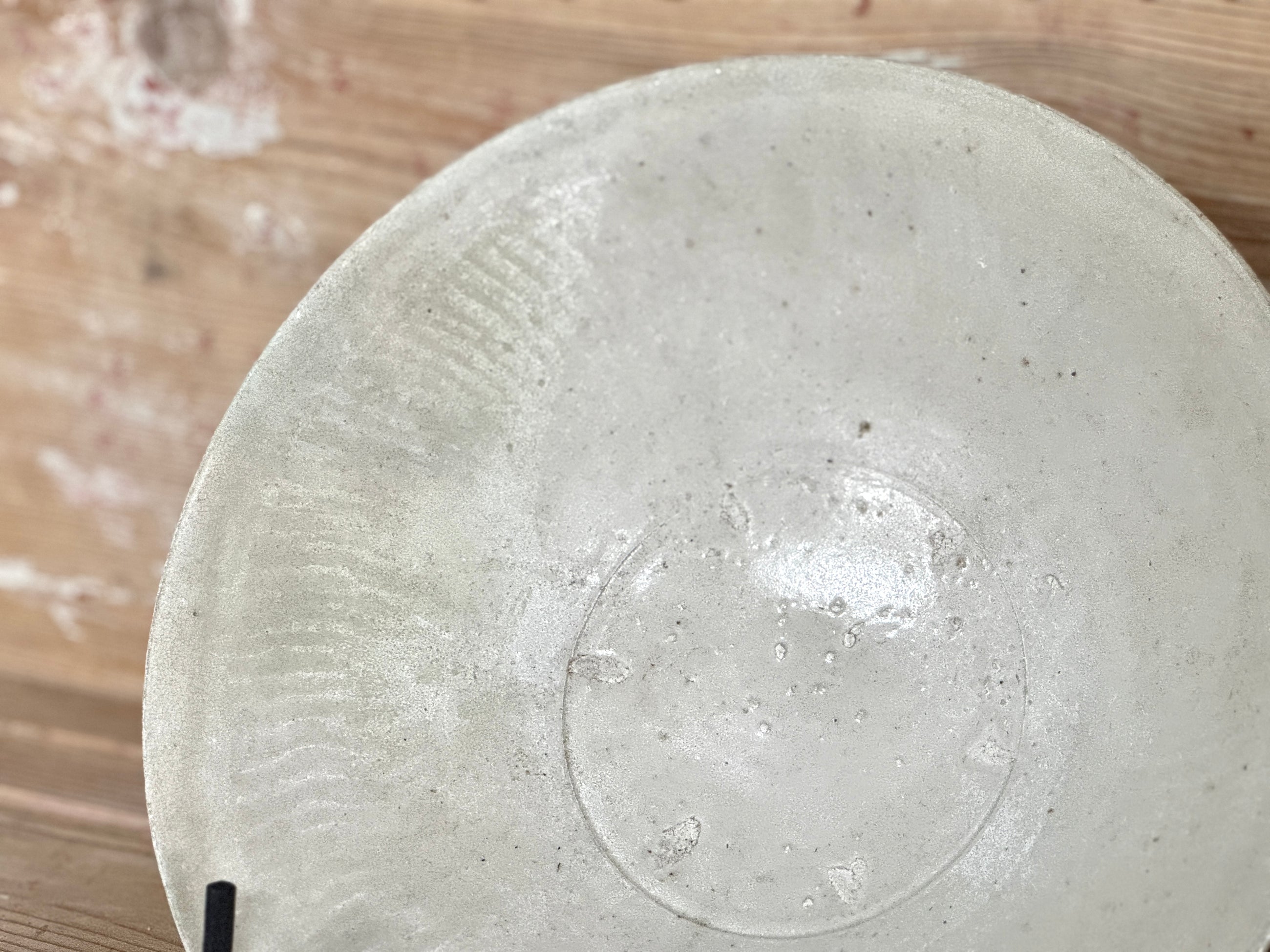 Ancient Chinese Bowl with Milky Glaze