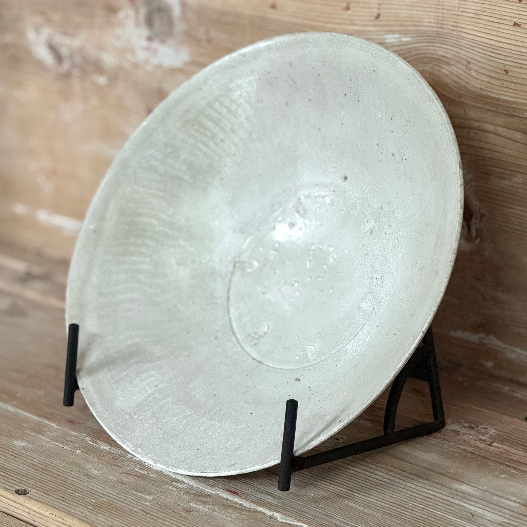 Ancient Chinese Bowl with Milky Glaze