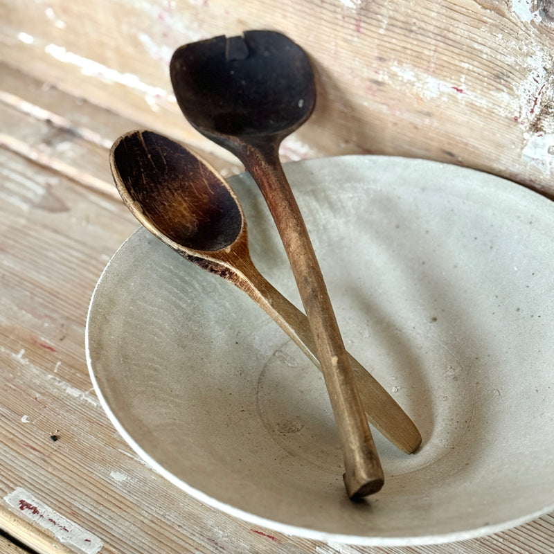 Pair of Antique Wooden Spoons