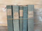 Set of Antique Variegated  Blue Books