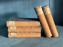 Antique Textile Patterned Books, set of 5