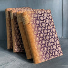 Antique Textile Patterned Books, set of 5