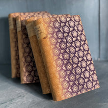 Antique Textile Patterned Books, set of 5