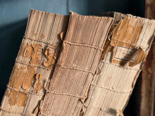 Set of 3 Antique Mustard Angloise Books