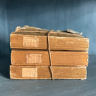 Set of 3 Antique French Gold History Books
