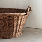 Belgian Vintage Wicker Laundry Basket