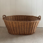 Belgian Vintage Wicker Laundry Basket
