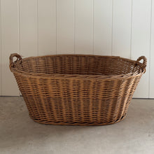 Belgian Vintage Wicker Laundry Basket