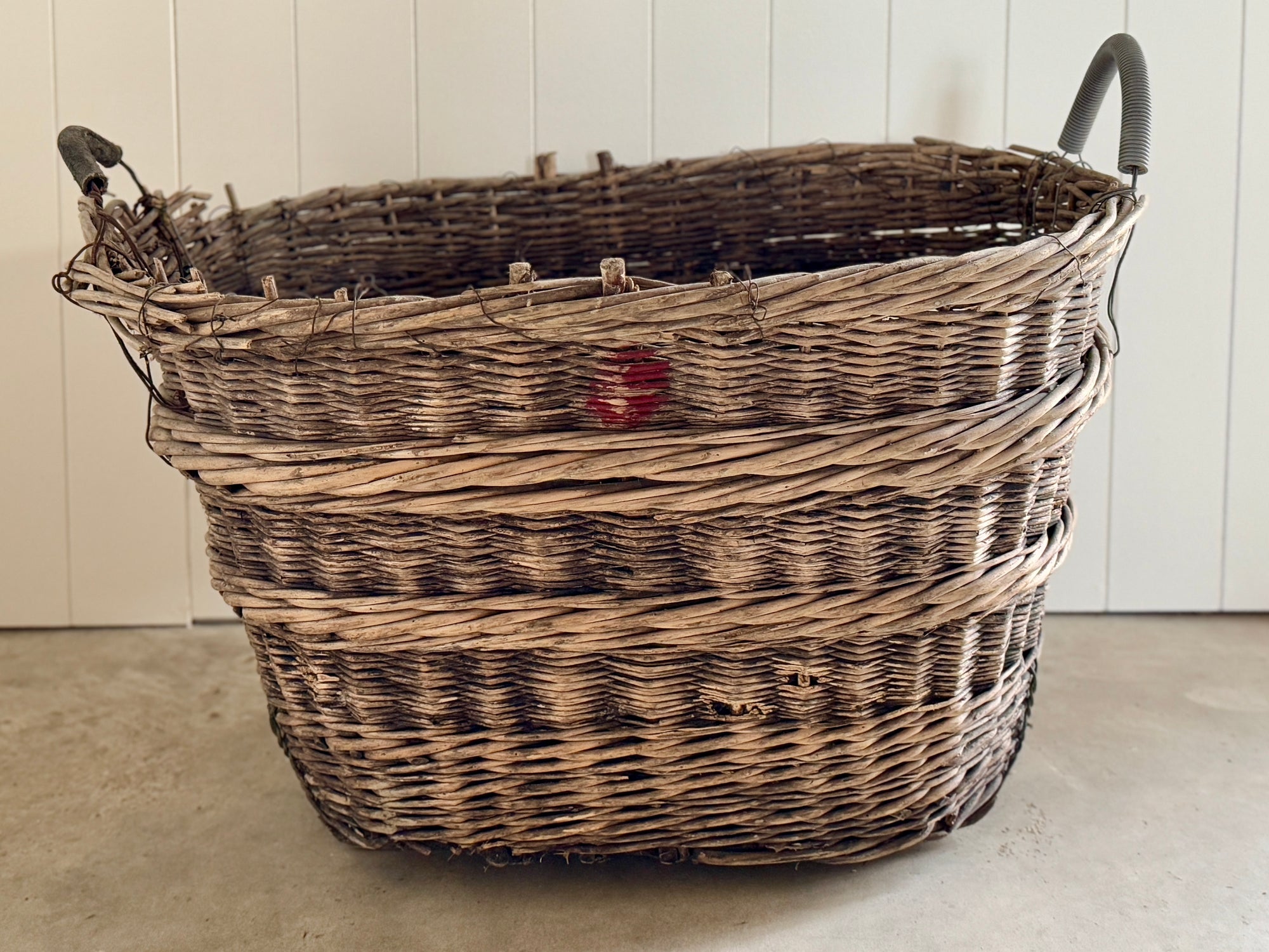 Antique European Harvest Basket