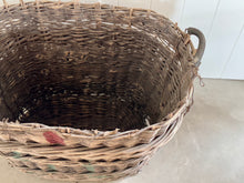 Antique European Harvest Basket