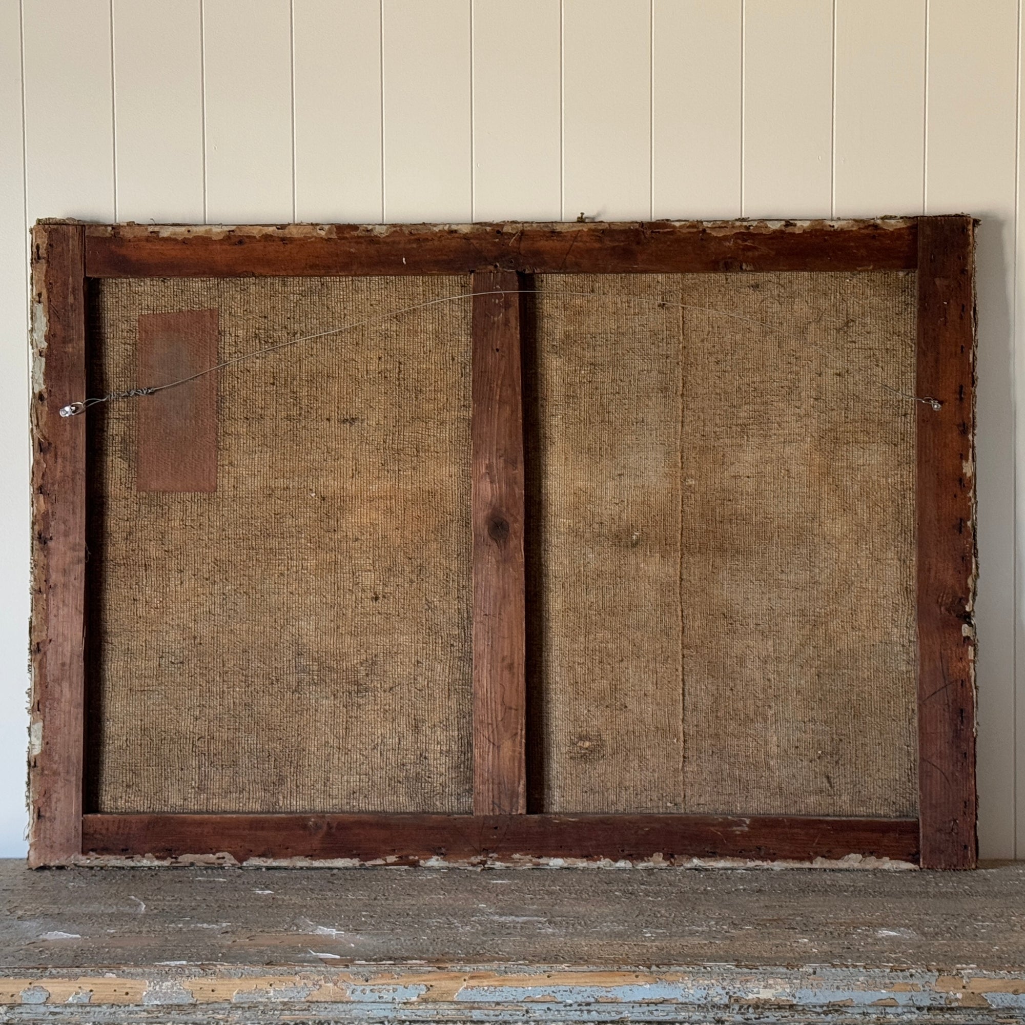 Pair of Louis XVI Era Painted Four Seasons Grisailles