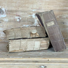 Set of 3 French Antique Aubergine Books