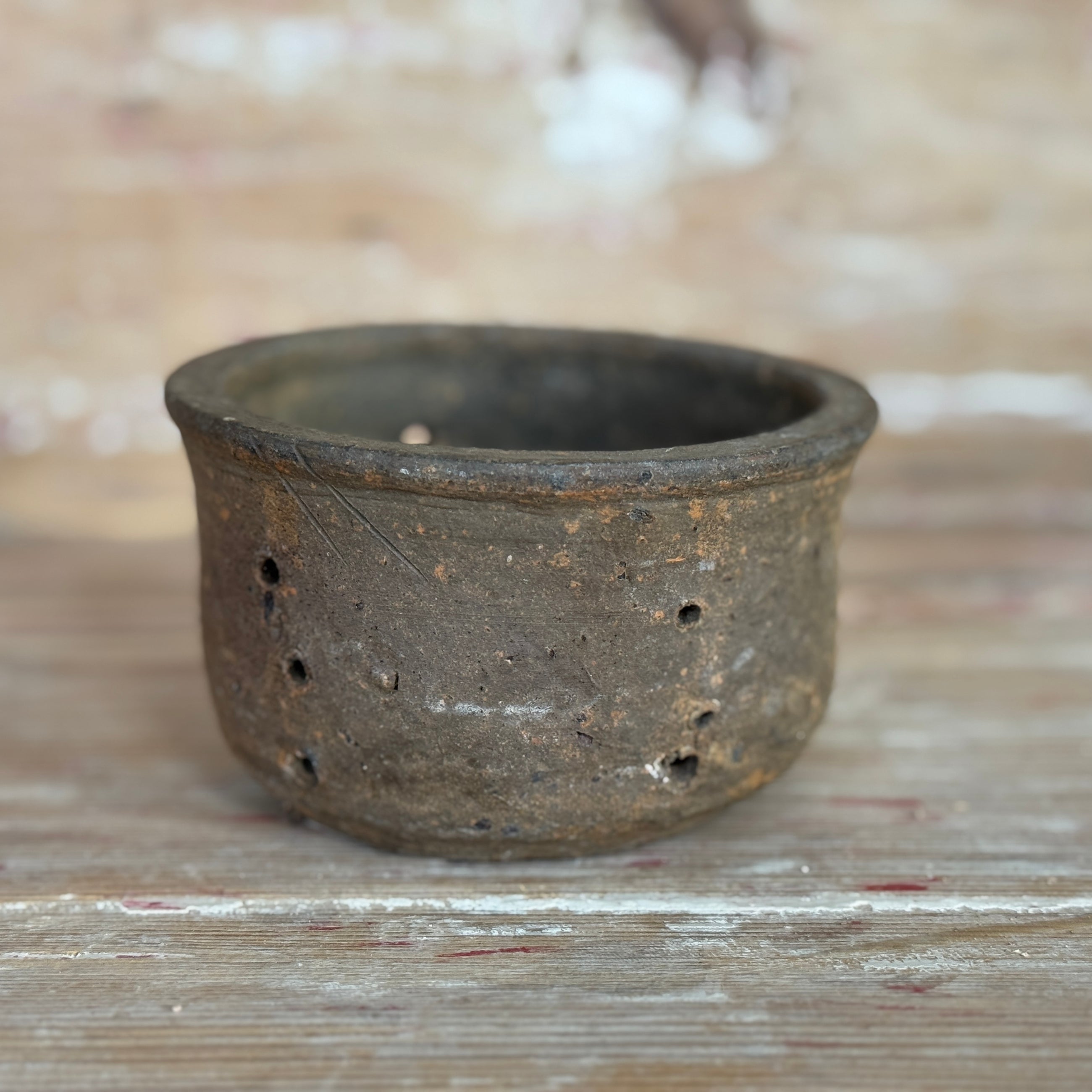 Vintage French Cheese Strainer