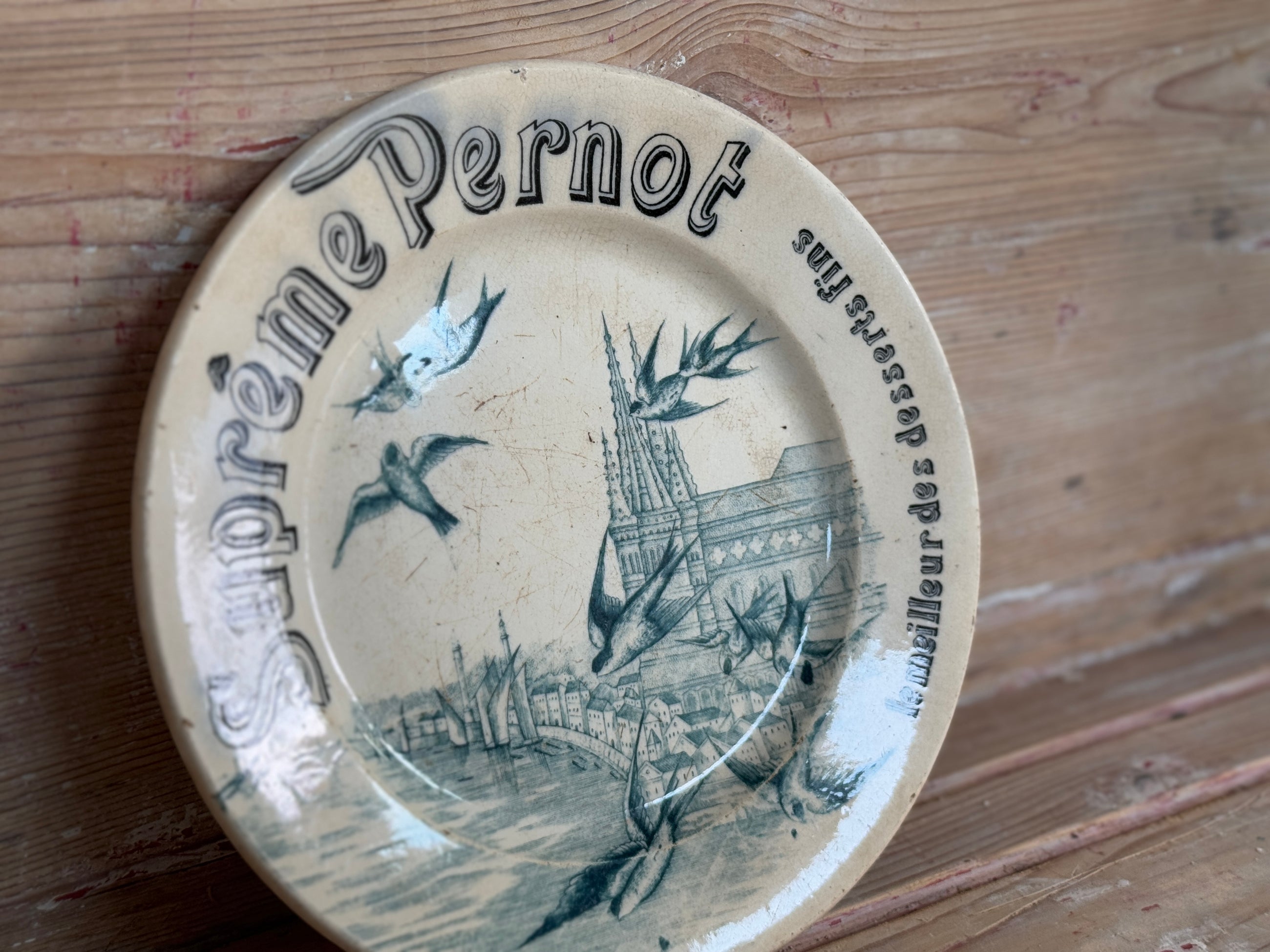 Antique French Supreme Pernot Plate