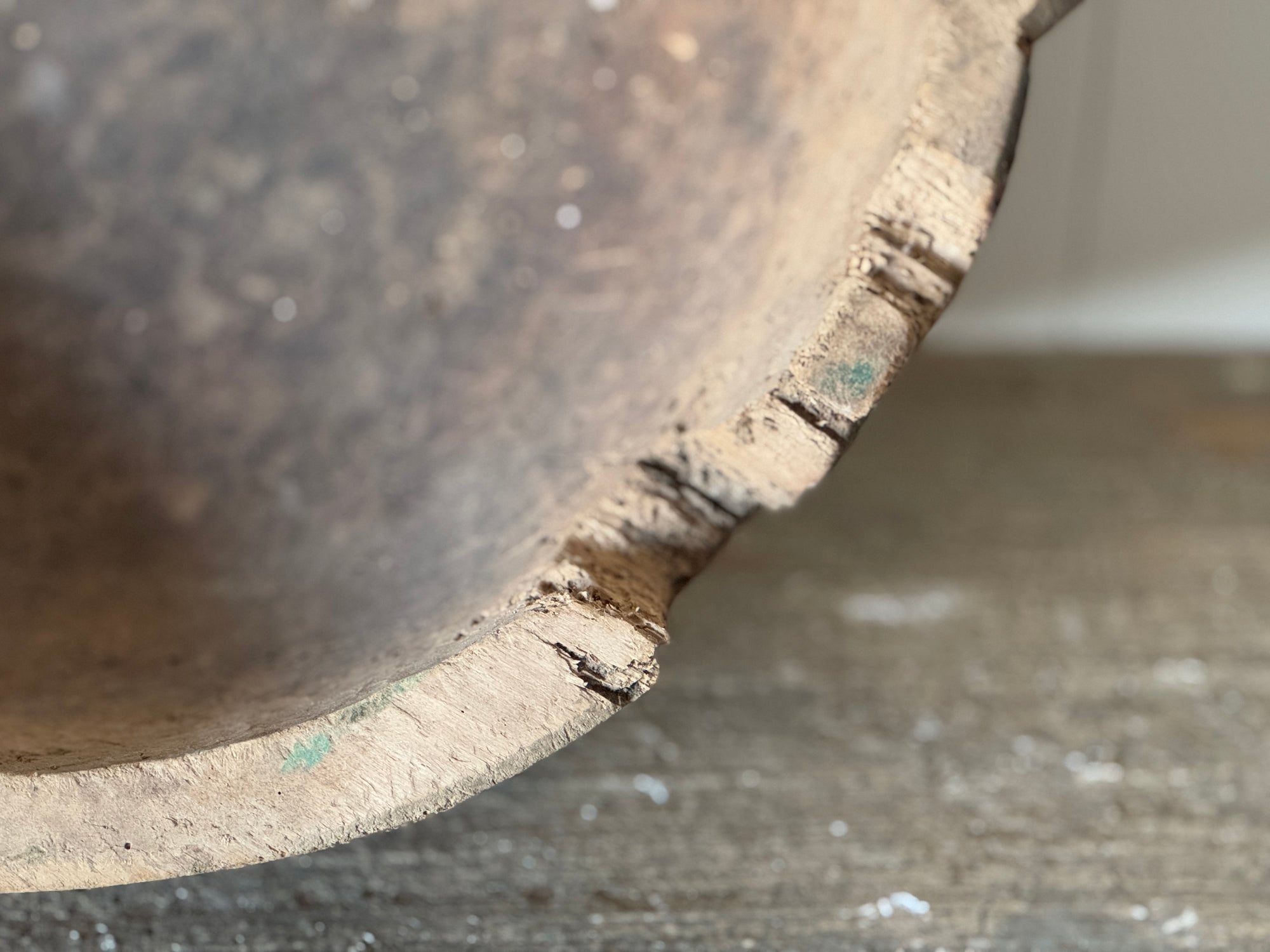 Antique Farmhouse Wood Bowl