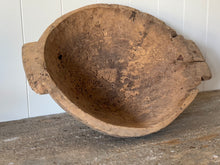 Antique Farmhouse Wood Bowl