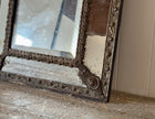 19th C Flemish Mirror with Ornate Crest and Original Glass