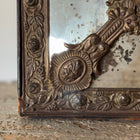 19th C Flemish Mirror with Ornate Crest and Original Glass