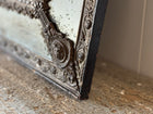 19th C Flemish Mirror with Ornate Crest and Original Glass