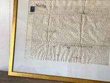 Framed Indenture Paper