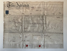 Framed Indenture Paper