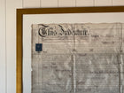 Framed Indenture Paper