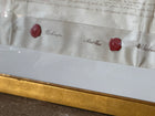 Framed Indenture Paper