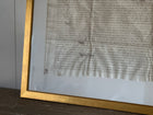 Framed Indenture Paper