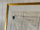 Framed Indenture Paper