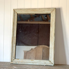 Rustic 18th-century Green French Painted Mirror